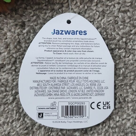 New With Tags Squishmallow 3.5" Nakobe The Axolotl Latte Plush Clip - Picture 9 of 12